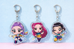 Kpop Demon Hunter Huntrix Keychains – Cute Character Set