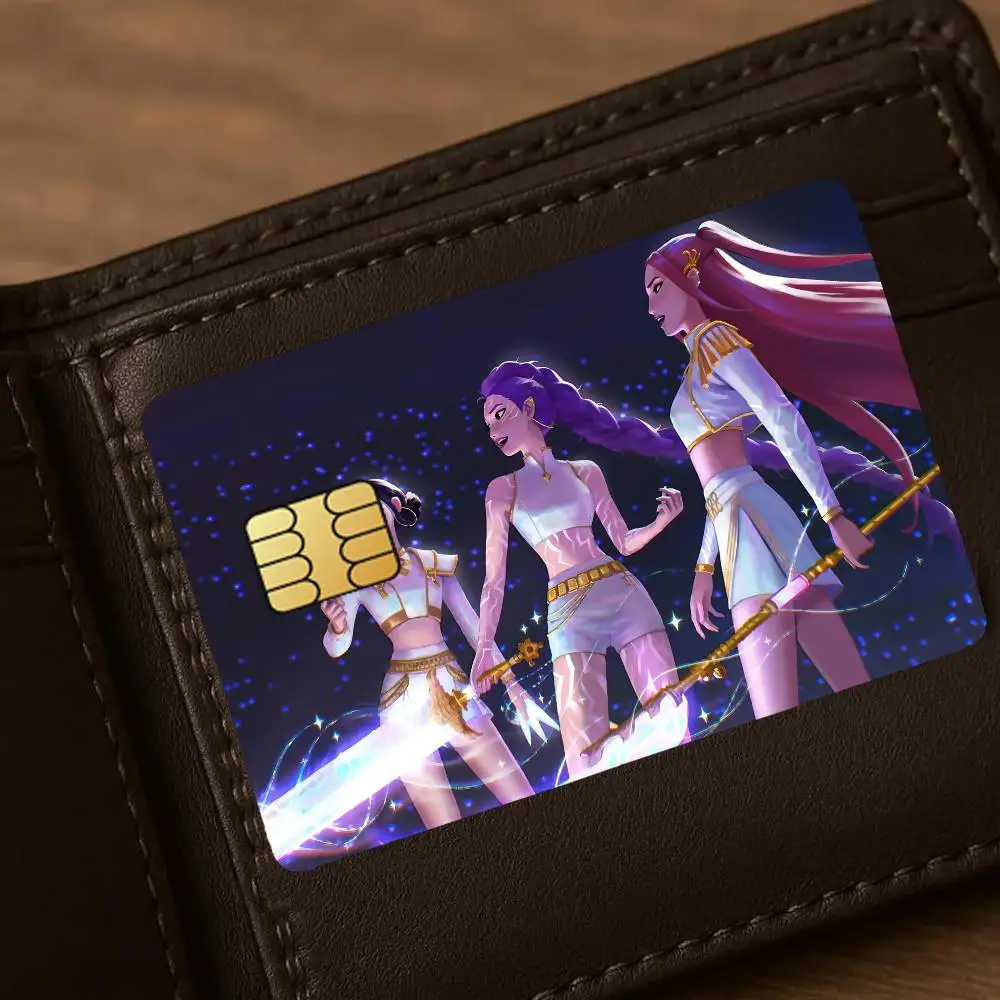 Kpop Demon Hunter HUNTR/X & Derpy Credit Card Stickers – Waterproof PP Anime Card Skin (4PCS) - Image 5