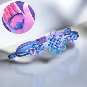 Kpop Demon Hunter Rumi HUNTR/X Woven Bracelet – Adjustable K-Pop Cord Bangle