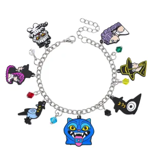 Kpop Demon Hunter Anime Character Charm Bracelet – Adjustable Silver Chain Bangle