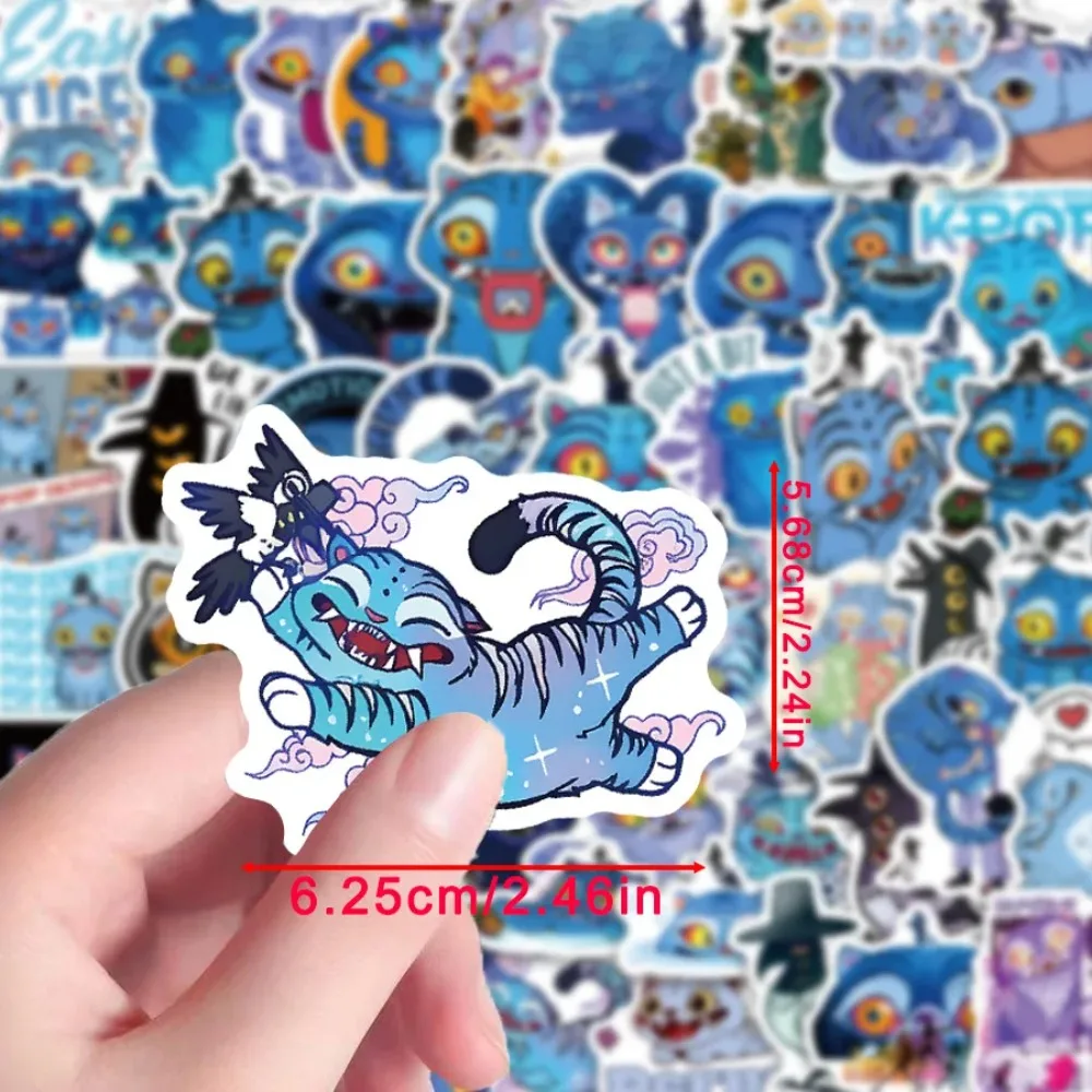 Kpop Demon Hunter Derpy & Tiger Idol Sticker Pack – 56pcs Anime Waterproof Stickers - Image 4