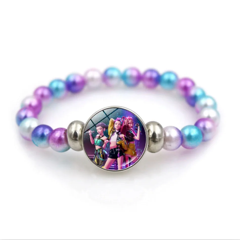 Kpop Demon Hunter HUNTR/X & Derpy Beaded Bracelets – Anime K-Pop Character Stretch Bracelet Set - Image 6