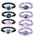Kpop Demon Hunter HUNTR/X & Derpy Beaded Bracelets – Anime K-Pop Character Stretch Bracelet Set